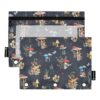 PJGINUIUA 3 Ring Binder Pencil Pouch 2 Pack Mushroom Snail Pencil Case
