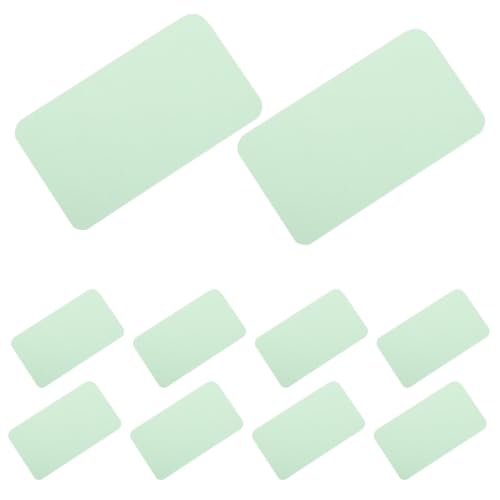 PLAFOPE 100pcs Green Unlined Index Cards with Rounded Corners 3x2 Inch Blank Flash Cards for Vocabulary Learning and Writing Matte Paper Supporting Clean Writing and Preventing Ink
