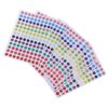 PLAFOPE 100 Sheets Laser Glitter Round Color Coding Label Stickers, of Self-Adhesive Mini Circle Dot Stickers for Customizing Planners, Party Venues, and Festive Decorations with Colorful