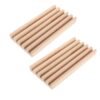 PLAFOPE 2pcs Wooden Domino Holder Rack for Domino Tiles and Playing Cards, Compact and Sturdy Storage Tray with Organized Design, for Outdoor Gatherings and Family Board Games