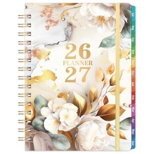 Planner 2026-2027 - Planner 26-27 Weekly and Monthly, Jul.2026 - Jun.2027, 8.5" x 6.4", 2026-2027 Calendar Planner with Monthly Tabs, Back Pocket, Sturdy Binding