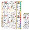 Planner 2026-2027: 2026-2027 Academic Planner Weekly and Monthly from Jul. 2026 - Jun. 2027, 6.3" x 8.4", Calendar Planner with Monthly Tabs, Flexible Cover, Thick Paper, Inner Pocket for School Office Supplies(Wildflowers)