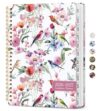 Planner 2026-2027, Academic Year Monthly and Weekly Calendar Planner, Jul 2026 - Jun 2027, Hardcover Teacher Student Planning Agenda book with Tabs, Perfect for School Office Supplies, 6.3" x 8.5" - Songbird Bloom