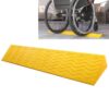 Plastic Anti-Slip Indoor Ramps with Wavy Stripes & Rounded Edges for Toy Cars, Trolleys(Yellow,9cm)