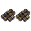 Plastic Black DICE Educational Toy for Board Games Parties (Rounded Angle)