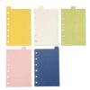 Plastic Dividers, 25pcs Index Separator Pages, A7 Notebook Separator Pages,