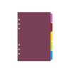 Plastic Dividers, 4Set 5pcs/Set A5 Loose Leaf Spiral Binder Index