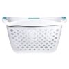 Plastic Laundry Basket 1.8 Bushel, White