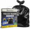 Plastic Prince 65 Gallon Trash Bags Heavy Duty 2 Mil MADE IN USA Extra Large Outdoor Garbage Bags with Flap Ties Tear-Resistant Commercial Can Liners for Lawn Leaf & Contractor Use 20 Pack