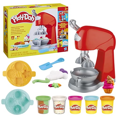 Play-Doh Kitchen Creations Magical Mixer Playset, Toy Mixer with Play Kitchen Accessories, Arts and Crafts for Kids 3 Years and Up