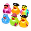 Playbees Light Up Bath Toys for Toddlers, 6 Color-Changing Rubber Ducks