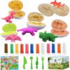 Playdough Dinosaur Egg Sets, Dinosaur Squishy Toys for Toddlers 1-3