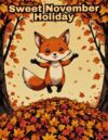 Playful Fox Fall Adventures: Sweet November Holiday Activity Book for Toddlers and Children (KIDS COLORING)