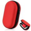 Playing Card Case for UNO, Durable Travel Card Game Case for Standard Decks, Waterproof Portable Game Box Holder, Family Gatherings Card Game, Red