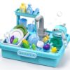 Play Sink with Running Water,Kitchen Play Sink Toys for Boys,Upgraded Real Faucet and Play Dishes,Pretend Role Play Toys for Girls Boys,Birthday Gifts for Kids 3-5,Practice Cleaning