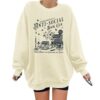 playtravel Anti Social Book Club Sweatshirt Women Teacher Book Sweatshirts Graphic Oversized Funny Pullover Hoodie(Apricot,M)