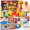 Playz Mega Kaboom! 150+ Explosive Science Experiments Kit for Kids Age 8-12 with 75 App & Video Guided Experiments - Chemistry Set STEM & Educational Toys & Gifts for Boys, Girls, Teenagers & Kids