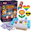Playz My First Coding & Computer Science Kit - Learn About Binary Codes, Encryption, Algorithms & Pixelation Through Fun Puzzling Activities Without Using a Computer for Boys, Girls, Teenagers, Kids