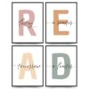 PLKMN Classroom Decor,Boho Classroom Must Haves Wall Decor Set of 4