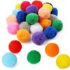 Pllieay 30pcs 2.4 Inch Very Large Pom Poms, 15 Colors