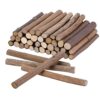 Pllieay 60 Pack Natural Wood Twig Craft Sticks for DIY School Festival Decor