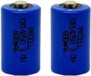PLMKONUYQ 2pcs Rechar CR 14250 1/2 AA 3V 600mAh Batteries