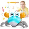 Plnlmls Crawling Crab Baby Toy 6–12 Months with LED Lights and Music