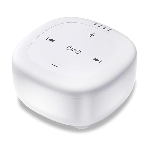 Plug-in White Noise Sound Machine with 30 Soothing Sounds Brown Noise Machines for Sleep Office Bedroom 36 Adjustable Volume 4 Timers Memory Function Sleep Sound Machine Adult Elderly Baby Care