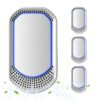 Plug In Air Ionizer 4 Pack, Air Purifier Ionizer Negative Ion for Home Bedroom, Small Air Purifier for Pet Odor Smoke Dust, Ozone Free Room Air Purifier, Quiet Air Freshener Plug in