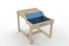 Plum Play Sandy Cove Sand and Water 2-in-1 Table for Kids - Dual Level Sensory Activity Station & Wooden Sandpit - Includes Protective Cover - Outdoor Garden Play Set for Toddlers & Children