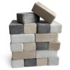 Plush Blocks - The Original Premium Plush Building Block for Kids - Certified Safe Foam Blocks in Luxuriously Soft Fabric Covers (Castle Rock, Blocks)