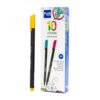 Plus Office – 10 Fine Point Markers 0.4 mm, Ideal for Writing, Painting and Drawing, School Pens with Fine Point, Water-Based Coloured Ink (Yellow)