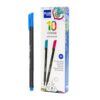 Plus Office – 10 Fine Point Markers, 0.4 mm, Ideal for Writing, Painting and Drawing, School Pens with Fine Point, Water-Based Coloured Ink (Ultramarine Blue)