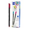 Plus Office – 10 Fine Point Markers 0.4 mm, Ideal for Writing, Painting and Drawing, School Pens with Fine Point, Water-Based Coloured Ink (Crimson)
