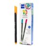 Plus Office – 10 Fine Point Markers, 0.4 mm, Ideal for Writing, Painting and Drawing, School Pens with Fine Point, Water-Based Coloured Ink (Neon Orange)