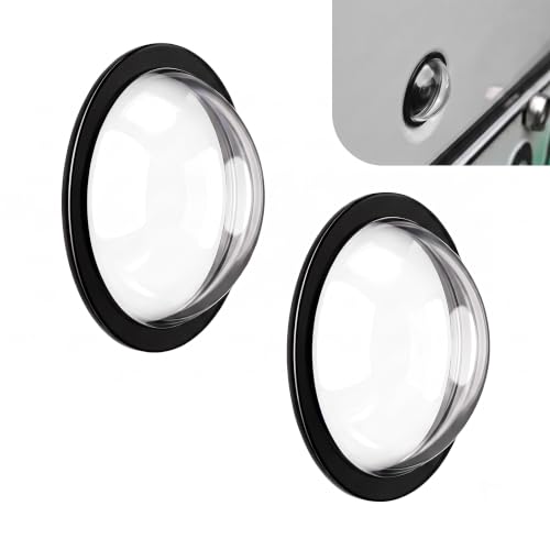Pniwuno 2PCS Car Lens Guard Protective Cover Kit, Clear Anti-Collision Car 360 Panoramic Camera Lens Protector, Waterproof Anti-Glare Rear Scratch Backup Camera Protective Cover (Black)