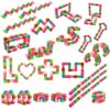 Poartsda 30 Pack Wacky Tracks Snap and Click Fidget Toys Bulk for Party Favors Puzzles Kids, Back to School Students Gift, Classroom Rewards, Birthday Goodie Bag Fillers, Rainbow Toys for Boys & Girls