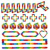 Poartsda 60 Pack Wacky Tracks Fidget Toys Bulk, Snap and Click Fidgets for Kids, Birthday Party Favors & Goodie Bag Stuffers, Classroom Treasure Box Prizes & Rewards, Graduation Gifts