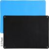 Poen 2 Pcs 41 x 29 Inch Felt Board Toddlers Flannel Board Stories Felt Stories Activities Play Kits for Preschool Classroom Wall Hanging Boys Girls Birthday Gifts Homeschooling Activity, Blue, Black