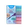 Pointer MarkShine Glitter Highlighters, Chisel Tip, 6 Pastel Colors Set, 150m Ink Capacity, Perfect for Lettering and Scrapbooking