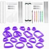 Polymer Clay Tools Kit, 44 PCS Clay Cutter Set with Acrylic Roller Pin, Tissue Blades, Jewelry Making Molds, Earring Making Supplies, Sculpting Tools, Texture Wire & Gold Foil for DIY Crafts