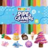 POMBUDS 800PCS Pipe Cleaner Set, 20 Bright Colors, 40 PCS of Each Color, Chenille Stem, 20 Assorted Colors Fuzzy Sticks, DIY Art Supplies for Kids, Classroom Projects & Decorations