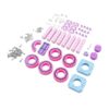 Pomya Magnetic Track Set Pink | 3D Wall Play Toy with Upside Down Drive for Kids