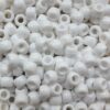 Pony Beads White Opaque Large Hole Beads Made in USA