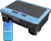Poofata F1T Solar Powered Robotic Pool Skimmer Surface Cleaner with APP Support Dual Charging Options Smart Obstacle Avoidance 24/7 Continuous Cleaning Ideal for Above Ground Pool Blue