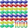 Poola Voidra 1000 Pcs Pencil Sharpeners Bulk for Kids, Multicolor Mini Handheld Pencil Sharpeners Small Pocket Double Hole Small Manual Sharpener for School Classroom