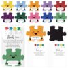 Poola Voidra 40 Sets Team Appreciation Gifts for Employees Staff Puzzle Piece Fridge Magnets Thank You Team Building Cards Back to School Gifts for Teachers Office Teamwork (Inspirational)