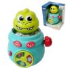 Pop-Up Dinosaur Toy with Music & Sounds, Interactive Cause and Effect Baby Toy with Buttons & Spinning Wheel, Early Learning Activity Toy for Toddlers 18 Months+, Gift for Boys Girls