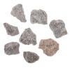 POPETPOP Natural Fluorescent Rocks 1.2-2 Inch Unpolished Flame Stones Glow Under UV for Aquarium and Garden Water Landscaping Mineral Specimens with Educational Value 300g