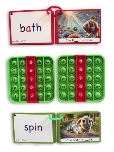 PoP ‘n Read DIGRAPHS and Blends Word Game: Confident Reader Edition – Multisensory Phonics & Early Reading Practice for Kids | Science of Reading | Classroom & Homeschool | Kindergarten - Grade 2